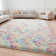 Tie-Dye Rug Plush Soft Shag Rug Ideal for Living Rooms, Bedrooms, and Children's Rooms