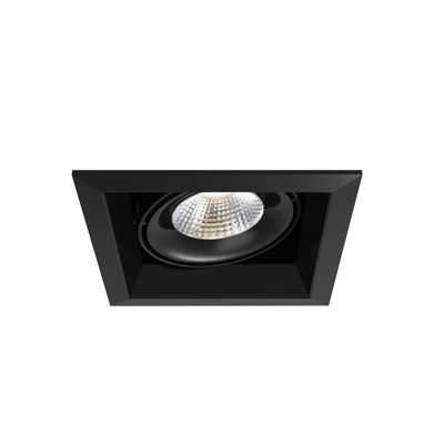 Ensemble de lumières encastrées carrées 1 lumière