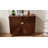 Stylish 39.4” Vintage Style Wooden Sideboard with Decorative Gradient Doors - Versatile Storage Cabinet with Decorative Gradient Doors, Perfect for Living Room or Dining Room - Walnut-1947510613