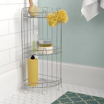 53418 - Chrome wavy shower caddy