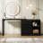 White Makeup Vanity Table With 3 Drawers And Storage Shelves-2056862280
