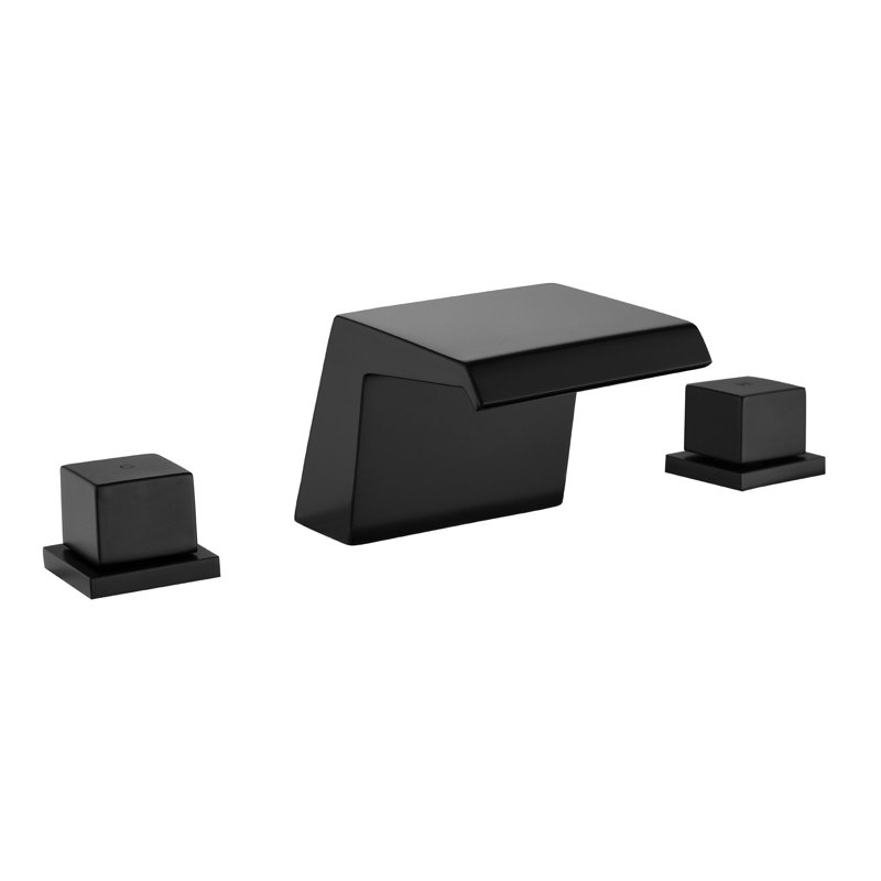 Widespread 2-handle Bathroom Faucet, Black