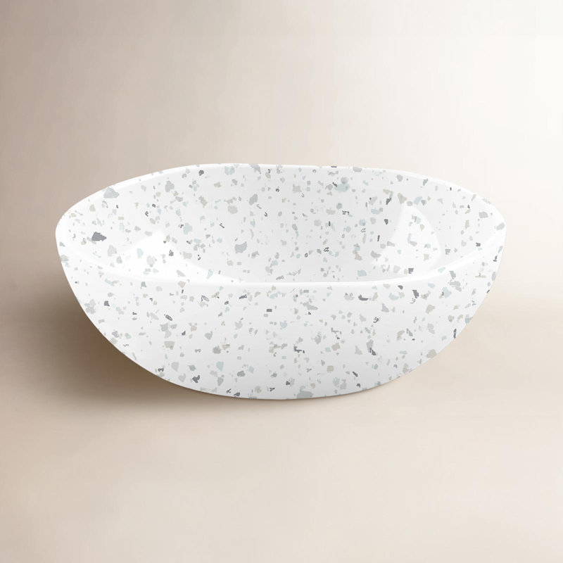 Bol de fusion Samata Terrazzo - blanc - 7 po
