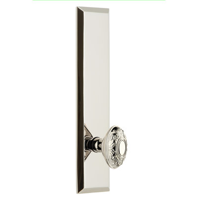 Grandeur Fifth Avenue Tall Plate Privacy with Grande Victorian Door Knob