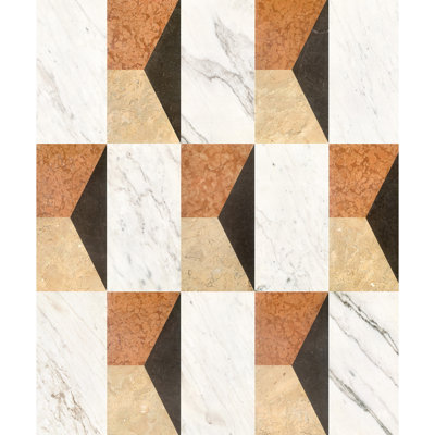 Marble Tile 12X24 - White Gold Red Grey, Versatile Use Polished Ornamental Grey Detail