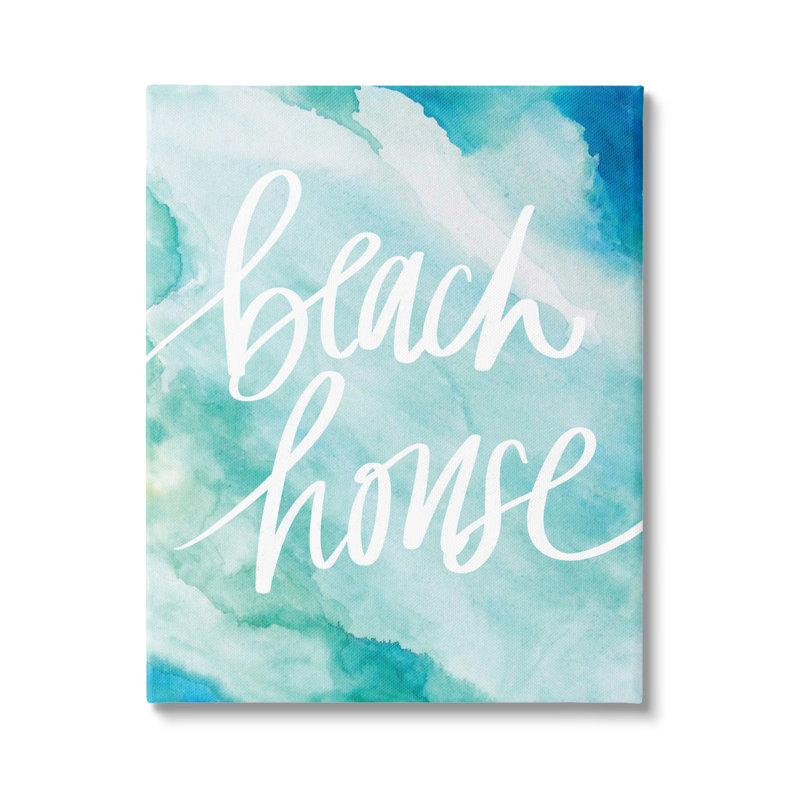 "Trinx Beach House", aquarelle encadrée par Gacy, par Lacy Tatum, H 48 po x l 36 po x P 1,5 po