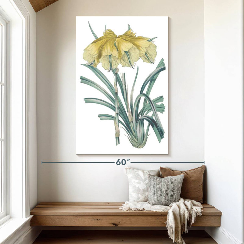 Harnek Antique Botanical III Cool, H 51 po x l 34 po