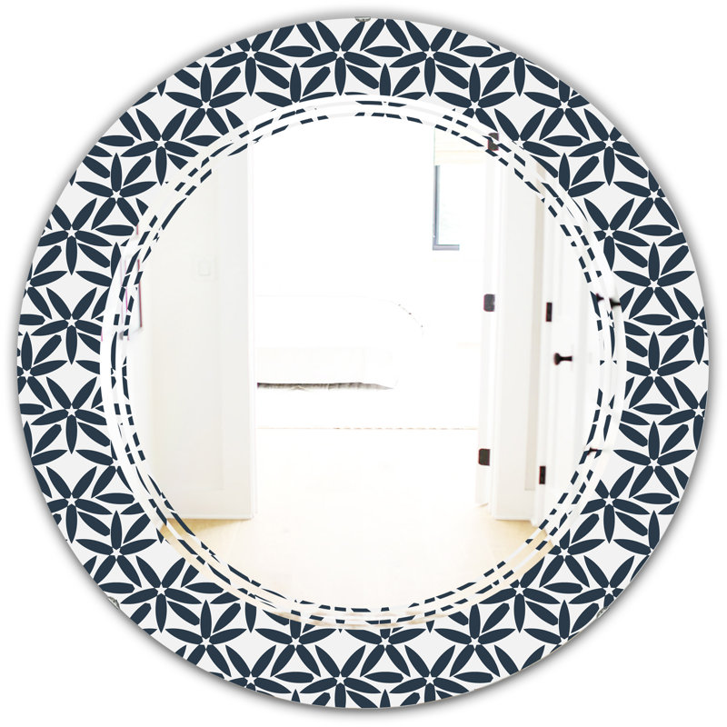 Miroir mural abstrait moderne et contemporain, H 31,5 po x l po