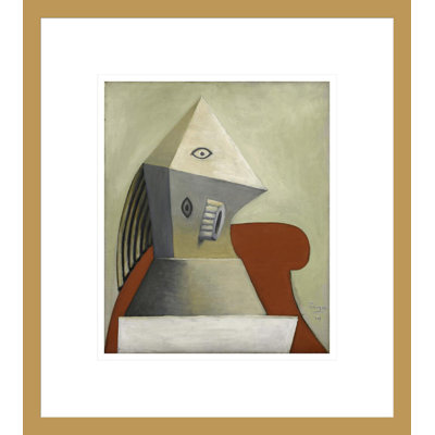 «Woman in Fauteuil» par Pablo Picasso - Impression Giclée sur cadre