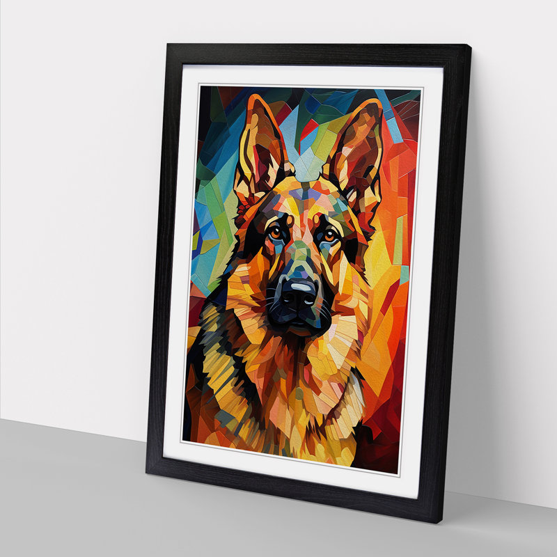 Single Picture Frame Print on Wood, Black, 64cm H x 46cm W x 2cm D