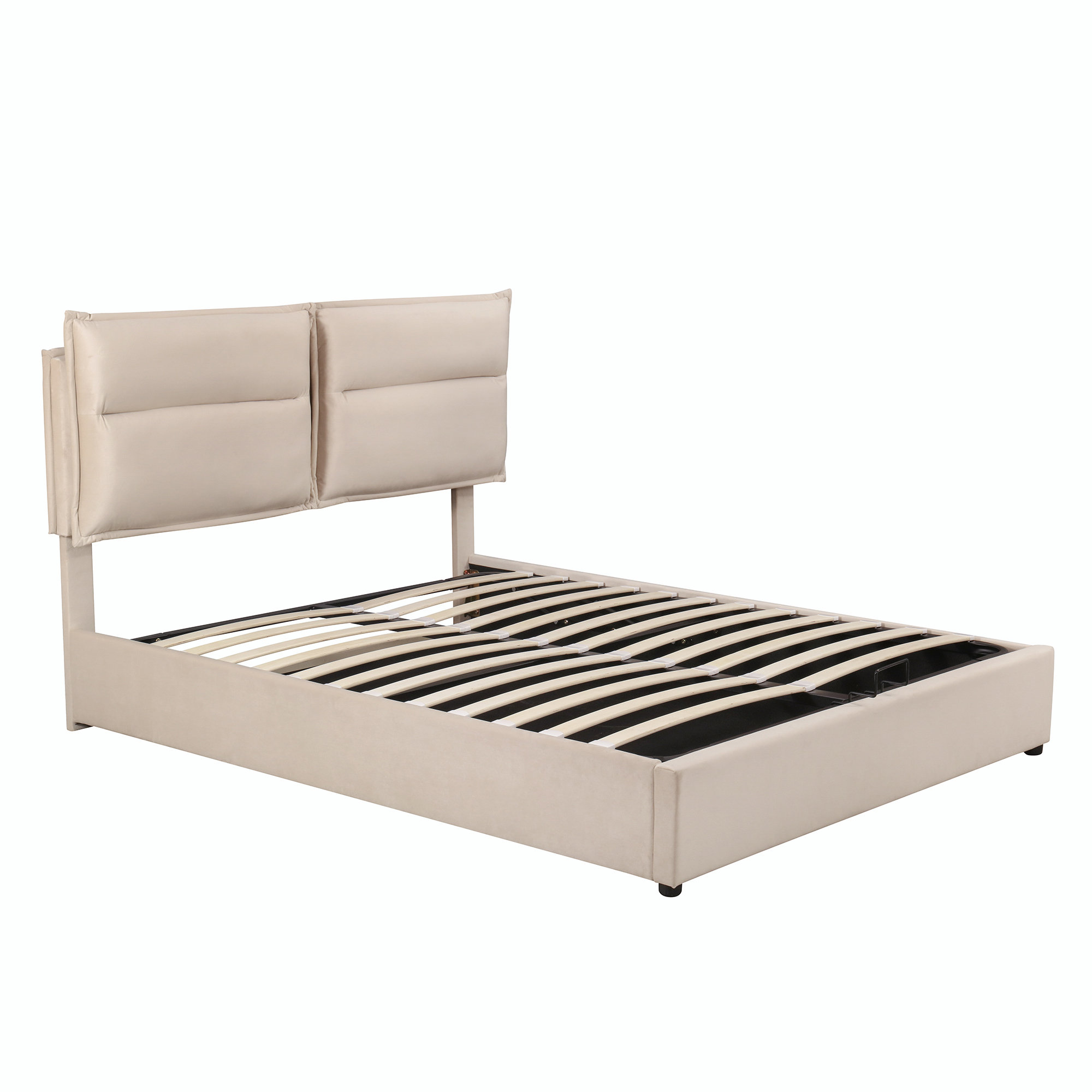 Ebern Designs Ammelie Upholstered Platform Bed with a Hydraulic Storage ...