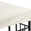 9.8' X Gazebo Replacement Cover, 2 Cream White Guard. For 9.84' Outdoor Gazebo, Models 01-0153 & 100100-076. Made, Cool Breathable Space Canopy, Blocking. Suits Frame, , Resistance, Airflow