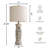 27.25” Rustic Farmhouse Table Lamps Set Of 2 – Vintage Bedside Lamps With Night Light And USB A And C Ports, Retro Lamps For Bedroom, Living Room, Entryway, Cozy Corner (Bulbs Included)-39749860
