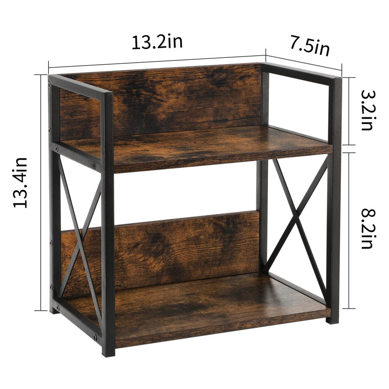 Freestanding Spice Rack, 13.39" H x 13.19" W x 7.52" D