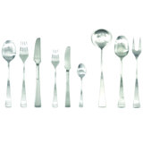 Italia 39 - Piece Stainless Steel Flatware Set - Service for 6