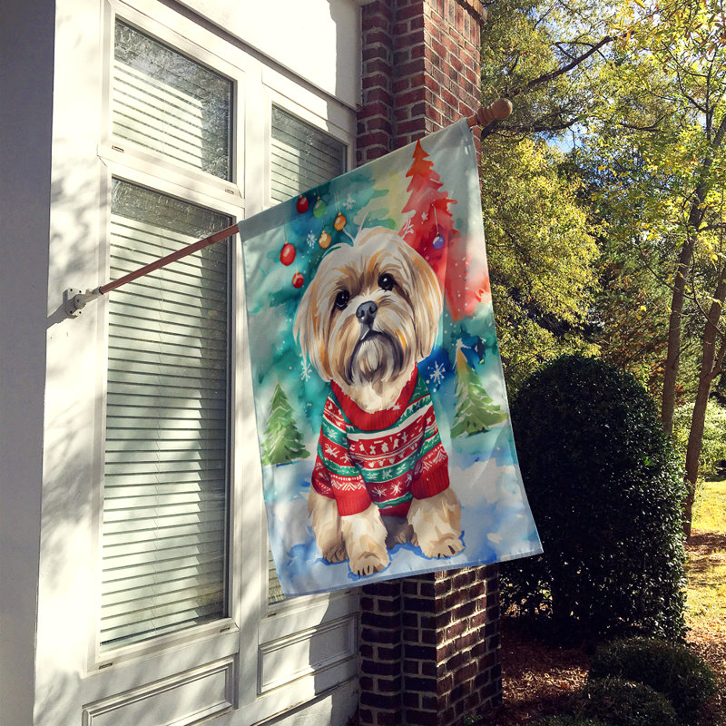 Double Sided Polyester Christmas, 40" H x 28" W