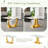 Dining Table with Double shaped metal legs