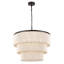 24" 5-Light Tiered Rope Drum Chandelier-1483515168