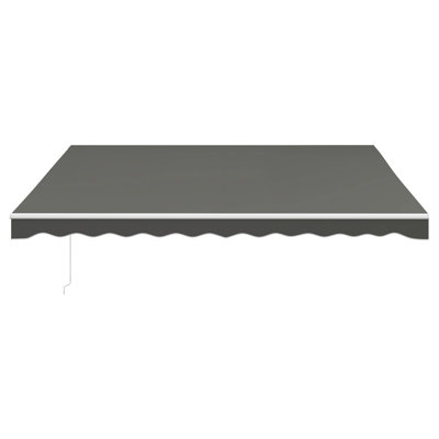 Auvent de terrasse rétractable motorisé en polyester l 153,5 po x P 59 po Outsunny