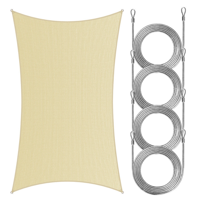 Voile d'ombrage rectangulaire Royal Shade, 20 pi x 12 pi, Beige