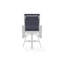Fauteuil pivotant à hauteur de balançoire en aluminium avec accoudoirs en polymère de qualité marine Belle Isle-98940917-98940943