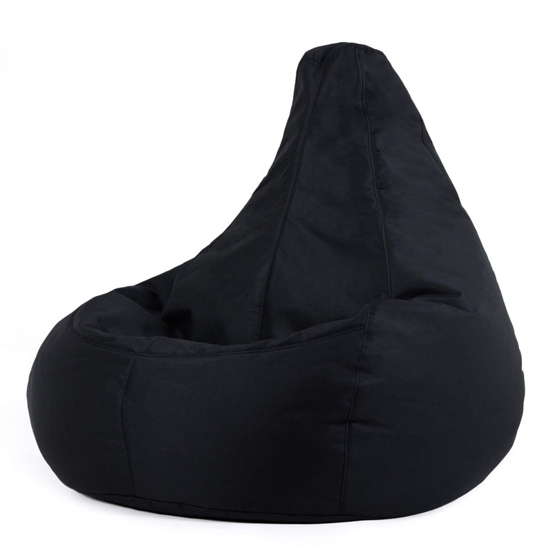 Dalton Water-Resistant High Back Recliner Bean Bag, Black