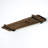 Solid Wood Bracket Shelf with Live Edge