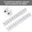 Clear Terminal Connector Block, Dual Row 12 Position Wire Connector Strip, Flathead Screw Terminal with Mounting Holes-132218655