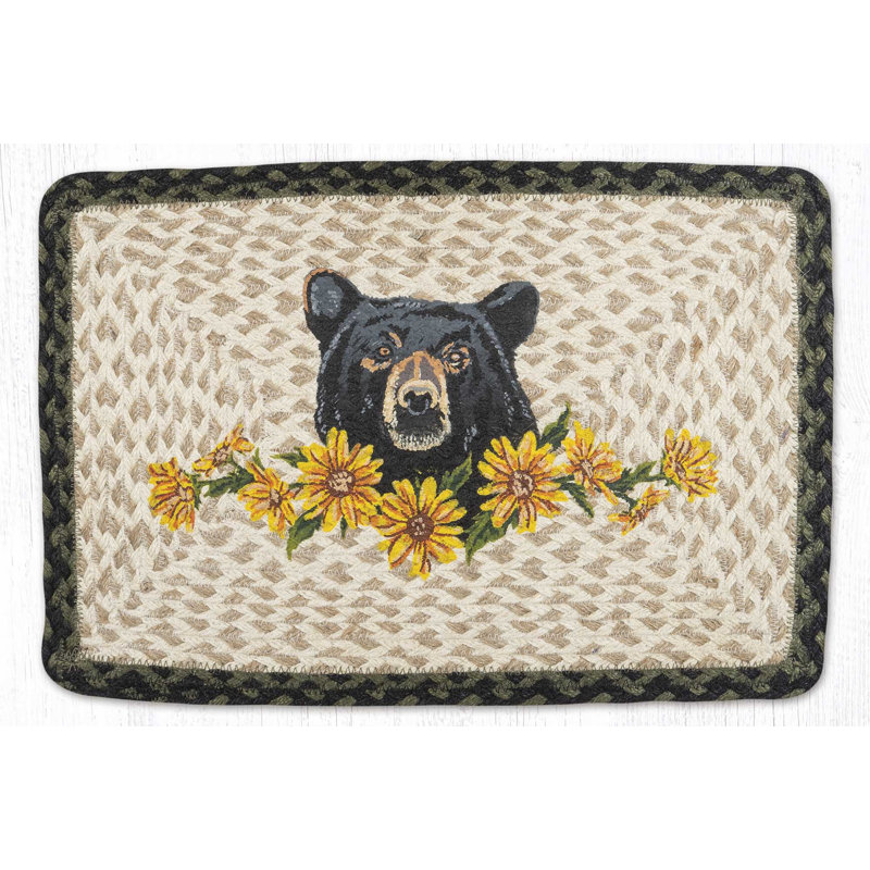  Tapis de jute tressé naturel fait à la main 100% écologique