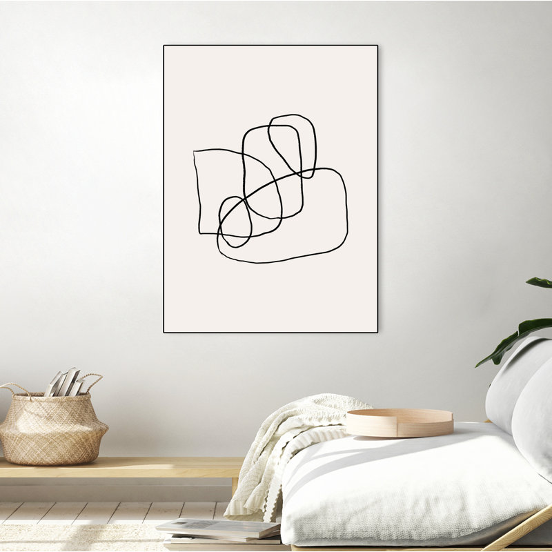 Simple Lines' Framed Canvas, 40" H x 30" W
