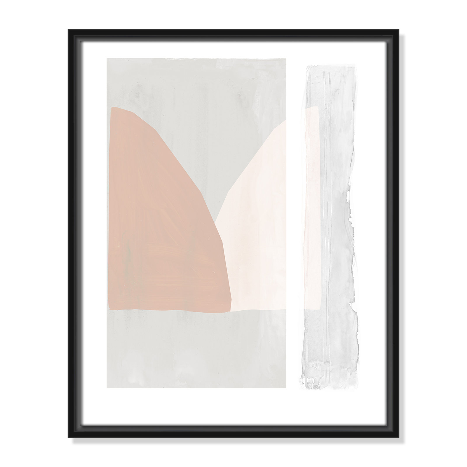 Soft and Light - Painting Print, 21.5" H x 17.5" W x 2" D, Black Framed Canvas