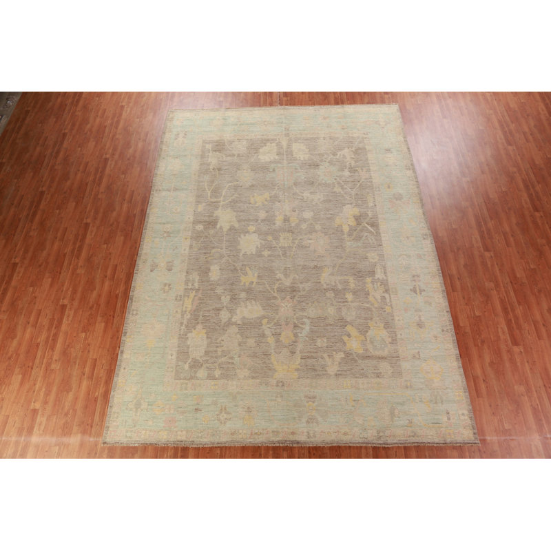 Tapis oriental brun Oushak 10x13