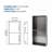 13" x 25" Stainless Steel Shower Niche Double Shelf, Gunmetal Black-383924510