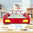 Twin Wooden Race Car Bed-1026311318