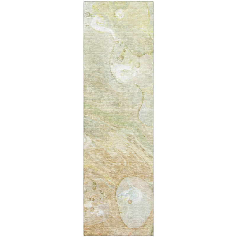 Premium Machine Washable Ralston AMF1941 Abstract Rug, Runner 2'3" x 7'6"