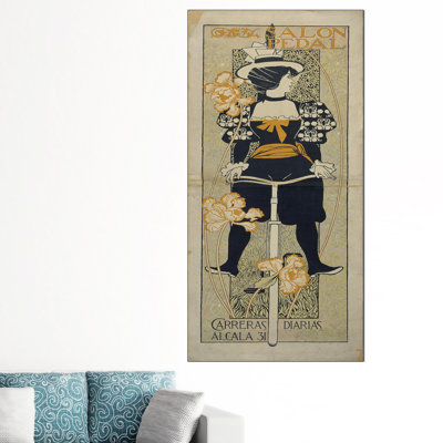 Salon Pedal by Alexandre De Riquer - Wrapped Canvas Print
