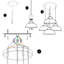 Gatesville 4 - Light Red Cluster Pendant