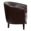 Fauteuil d'invité en forme de tonneau Naihomie LeatherSoft