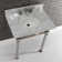 Monarch Marble Rectangular Console Bathroom Sink with Overflow