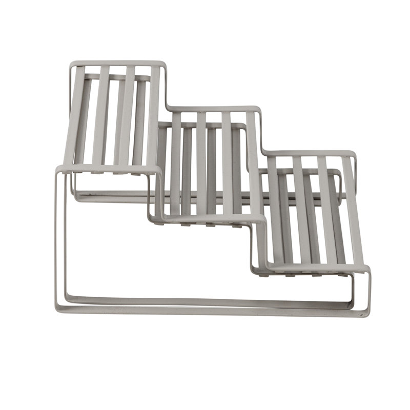 Ensemble de 10 pots et support à épices, Gris