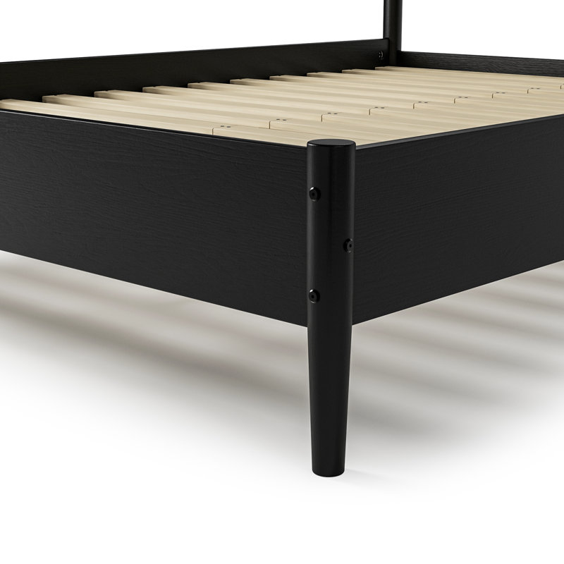 Lit plateforme Imel, Grand, Noir