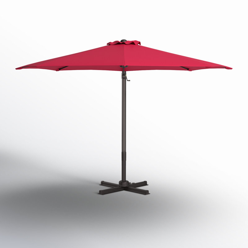 Parasol en porte-à-faux 120 po Landers, Rouge