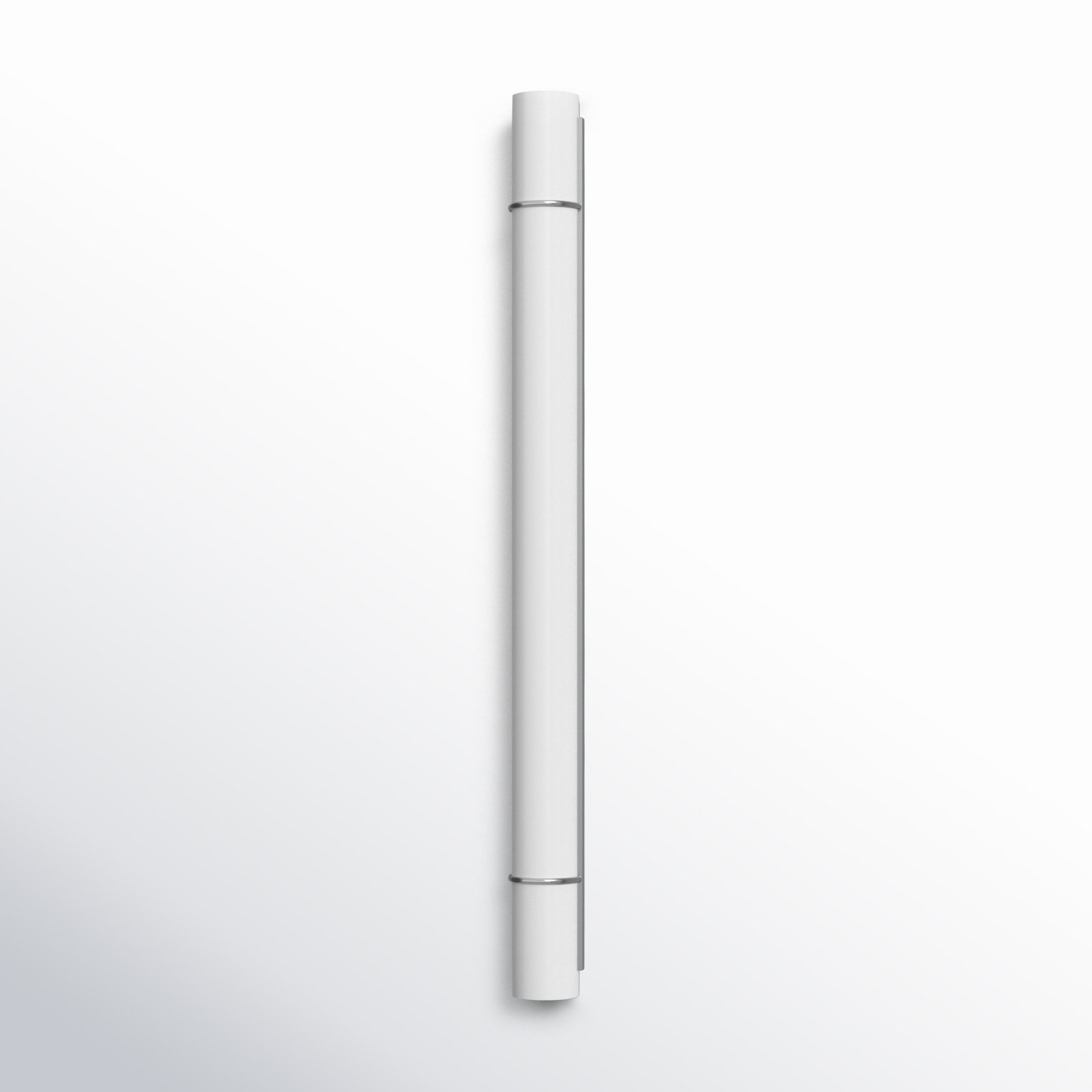 Romaine Single Frosted Dimmable LED Vanity Light, Polished Nickel