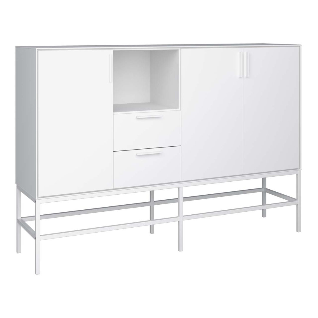 Sideboard Mishayla aus Stahl 160 cm