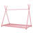 Metal House Platform Bed With Triangle Structure