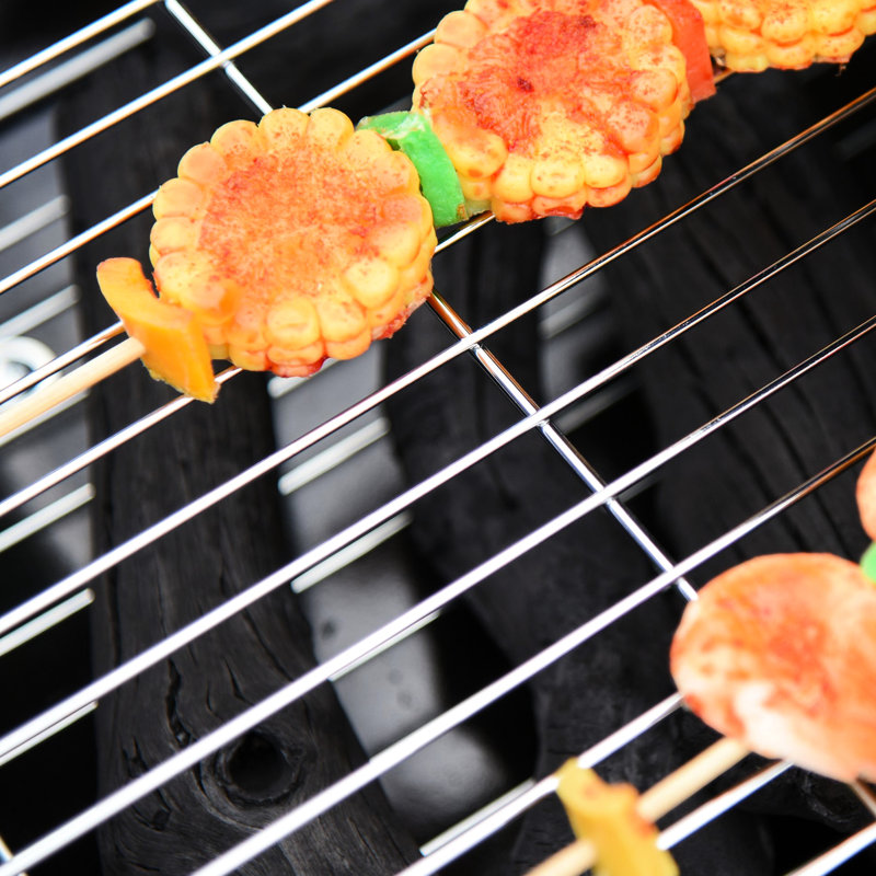 Barbecue au charbon portatif 21 "avec tablette inférieure - Roues et évents réglables pour la cour, le camping, le pique-nique, merveilleux barbecue