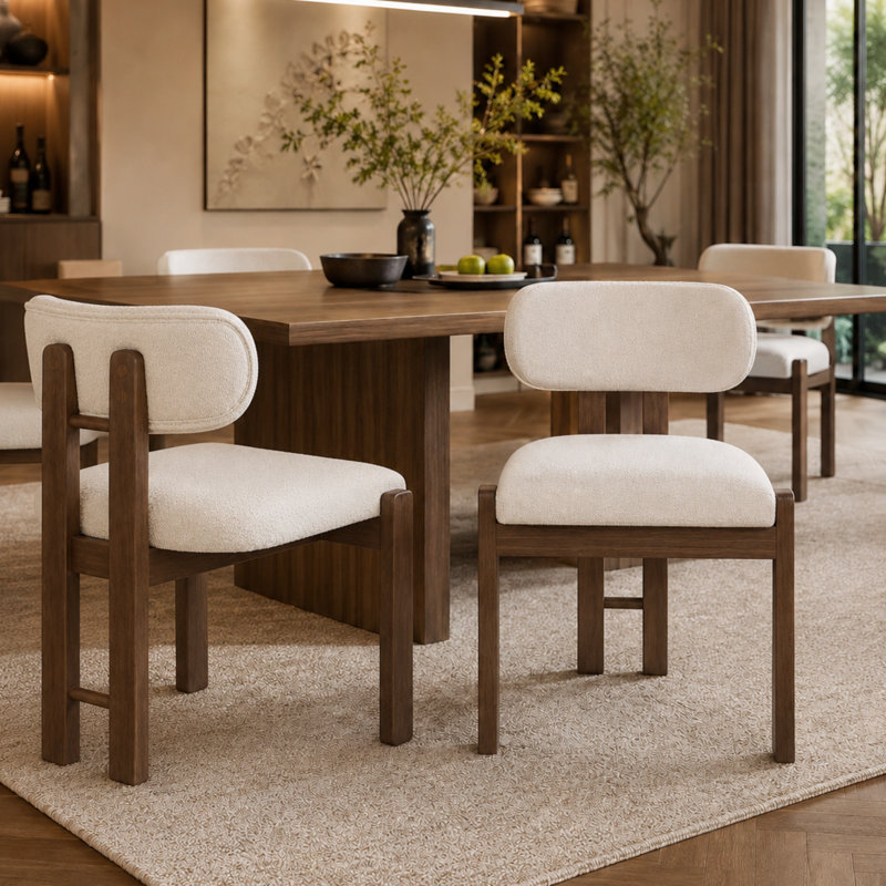 Chasaty Upholstered Dining Chair, 6