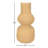 Sculptural Textured Ribbed Table Vase for Home Decor – Modern Tall Flower Vase Perfect for Console Table, Entryway, or Living Room Decor – Brown-1985163755