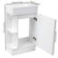 Meuble-lavabo autoportant avec lavabo, meuble de rangement réversible pour salle de bain, idéal pour les petits espaces
