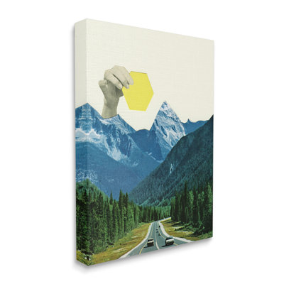 " Holding Sun Surreal Mountain Forest Road Landscape " by Cassia Beck